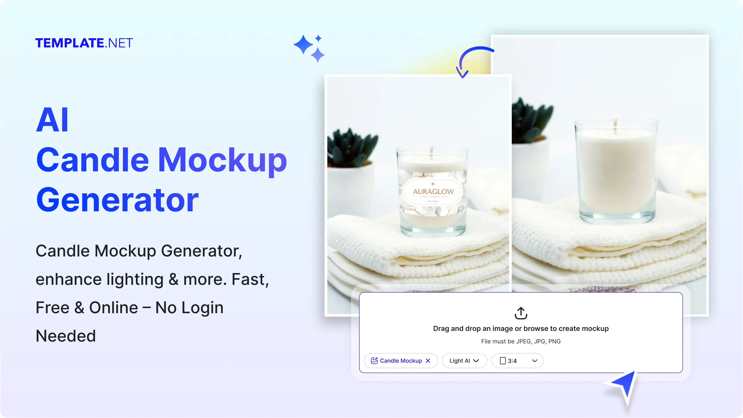 Free AI Candle Mockup Maker, Design Candle Mockups Online
